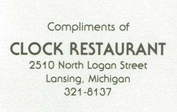 Clock Restaurant - 1986 Yearbook